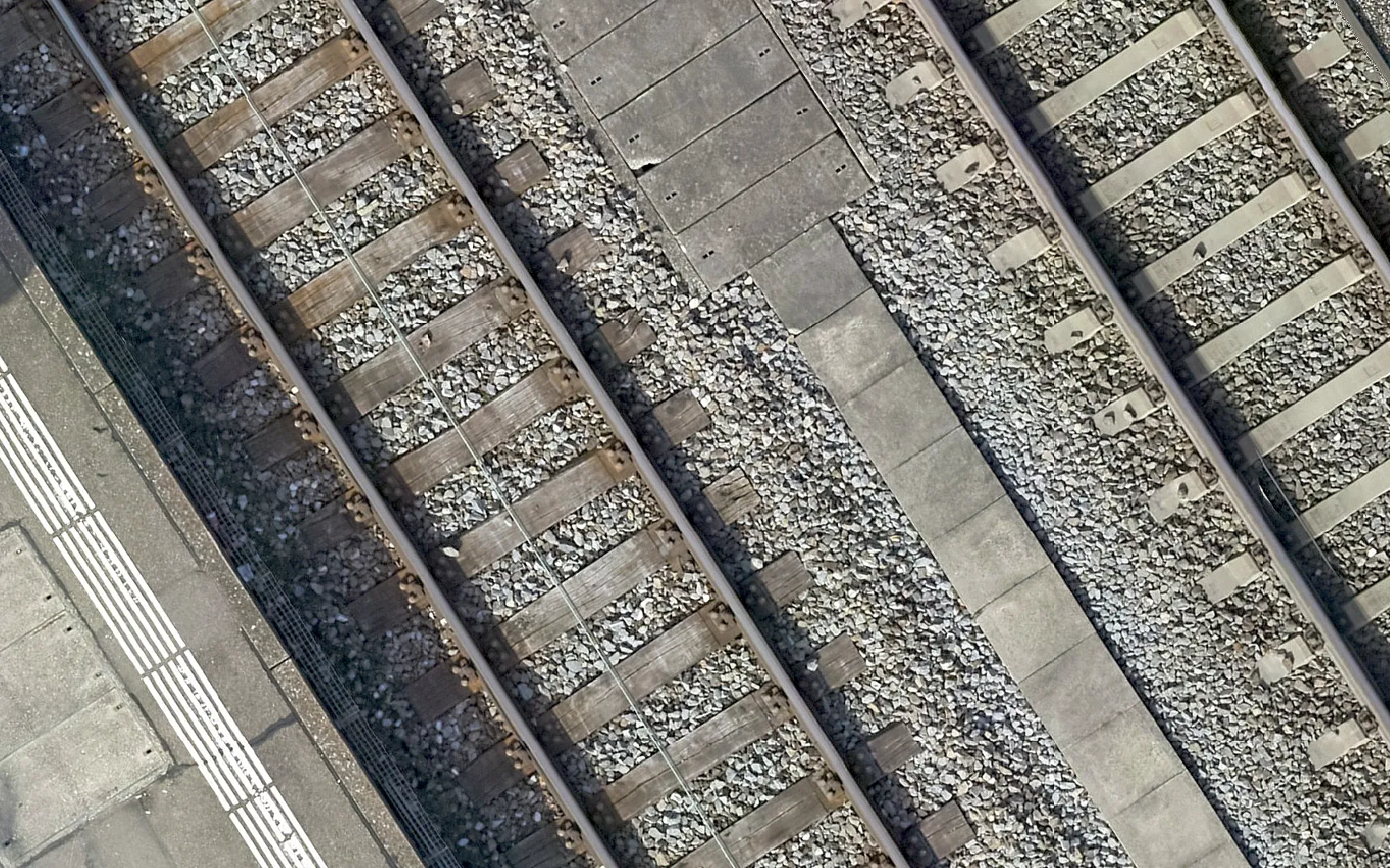 Drohnenvermessung Bahnhof Zürich Tiefenbrunnen, Aufnahme 4 von 6 (Punktwolke, Orthofoto, LiDAR, SBB)