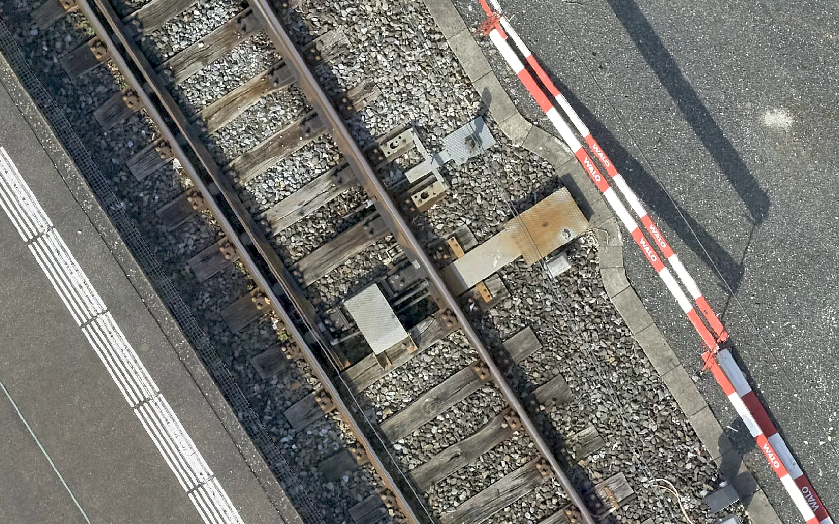 Drohnenvermessung Bahnhof Zürich Tiefenbrunnen, Aufnahme 5 von 6 (Punktwolke, Orthofoto, LiDAR, SBB)