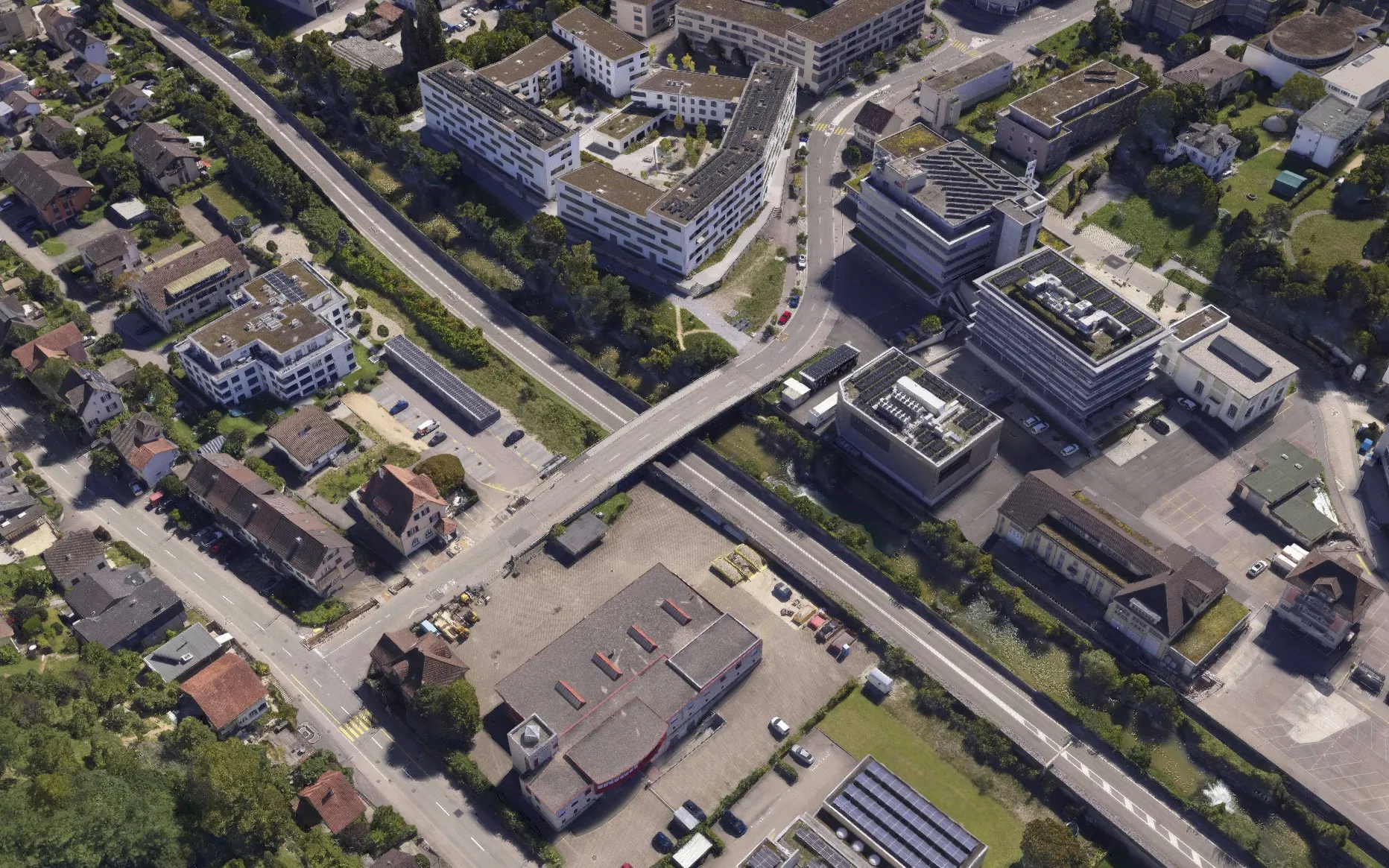 Gaussian Splats und 3D-Mesh für die Stadt Liestal, Aufnahme 4 von 6 (3D-Mesh, Gaussian Splat, icRoom, LUUCY)