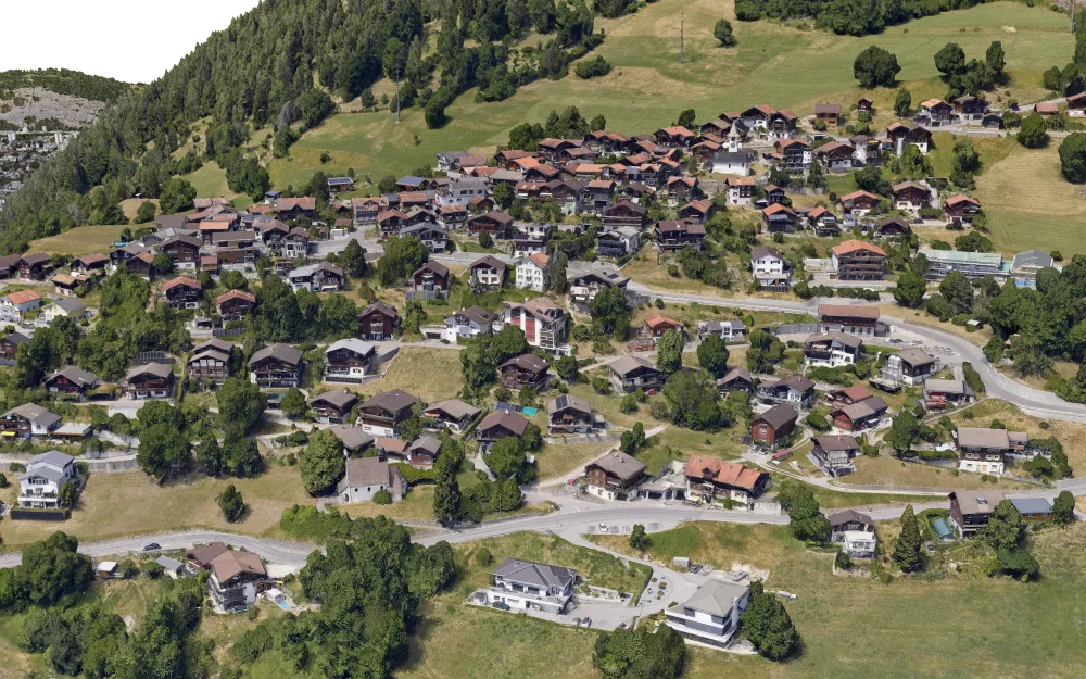 Orthofoto und 3D-Mesh für die Stadt Chur, Aufnahme 2 von 5 (Orthofoto, 3D-Mesh)