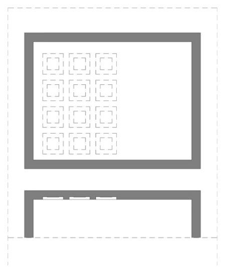 Decke als 2D-Plan im Modellierungsstandard Hoch