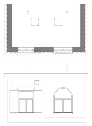 Fassade als 2D-Plan im Modellierungsstandard Standard