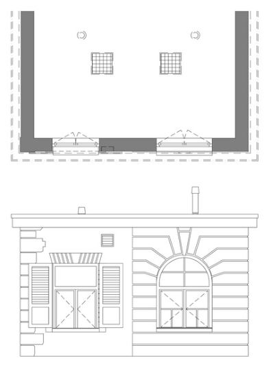 Fassade als 2D-Plan im Modellierungsstandard Premium
