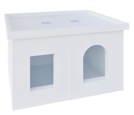 Fassade als 3D-Modell im Modellierungsstandard Übersichtsplan
