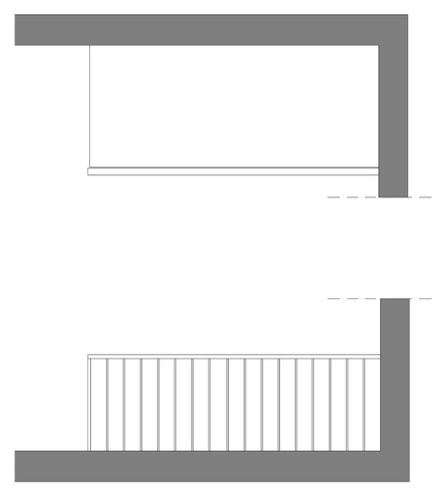 Geländer als 2D-Plan im Modellierungsstandard Standard