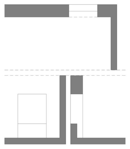 Heizkörper als 2D-Plan im Modellierungsstandard Übersichtsplan