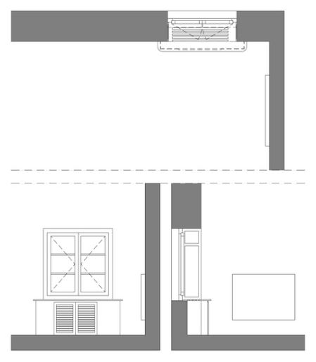 Heizkörper als 2D-Plan im Modellierungsstandard Premium