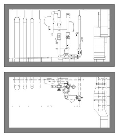 Rohre als 2D-Plan im Modellierungsstandard Premium
