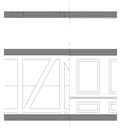 Wand als 2D-Plan im Modellierungsstandard Premium