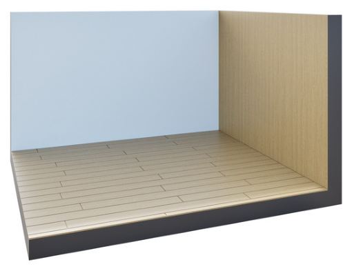 Wand als 3D-Modell im Modellierungsstandard Standard