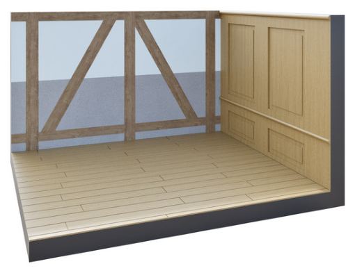 Wand als 3D-Modell im Modellierungsstandard Premium